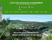 Tablet Screenshot of jardin-mediterraneen.fr